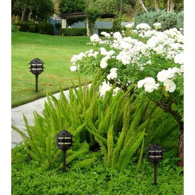 John Timberland Three-Tier Pagoda 11" High Black Modern LED Landscape Path Light 6 John Timberland Three-Tier Pagoda 11" High Black Modern LED Landscape Path Light - Image 6