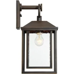 John Timberland Califa Mission Outdoor Wall Light Fixture Bronze 18" Clear Textured Glass For Post Exterior Barn Deck House Porch Yard Posts Patio 10 John Timberland Califa Mission Outdoor Wall Light Fixture Bronze 18" Clear Textured Glass For Post Exterior Barn Deck House Porch Yard Posts Patio -Modern Lighting Store GUEST 0adbbf9b 210a 4078 9ac0 5fde728f3cc5