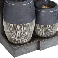 John Timberland Mendit Rustic Cascading 2-Jar Outdoor Wall Floor Water Fountain With LED Light 29" For Yard Garden Patio Home Deck Lawn 11 John Timberland Mendit Rustic Cascading 2-Jar Outdoor Wall Floor Water Fountain With LED Light 29" For Yard Garden Patio Home Deck Lawn -Modern Lighting Store GUEST 143f0ad7 9d62 4751 943d 4cdee7a3e08f