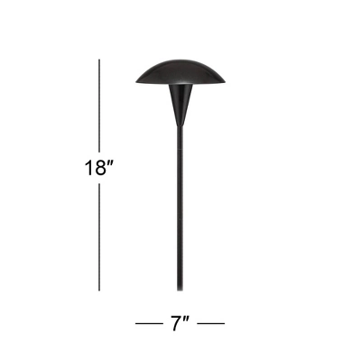 John Timberland Large Mushroom 18" High Black Low Voltage LED Path Light 8 John Timberland Large Mushroom 18" High Black Low Voltage LED Path Light - Image 8