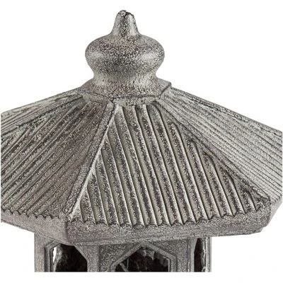 John Timberland Pagoda Statue Sculpture Garden Decor Indoor Outdoor Front Porch Patio Yard Outside Home Balcony Old Faux Stone Finish 16 1/2" Tall 3 John Timberland Pagoda Statue Sculpture Garden Decor Indoor Outdoor Front Porch Patio Yard Outside Home Balcony Old Faux Stone Finish 16 1/2" Tall - Image 3