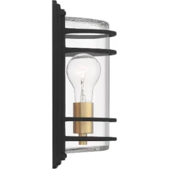 John Timberland Habitat Modern Industrial Outdoor Wall Light Fixture Black Brass 11" Clear Glass For Post Exterior Barn Deck House Porch Yard Patio 10 John Timberland Habitat Modern Industrial Outdoor Wall Light Fixture Black Brass 11" Clear Glass For Post Exterior Barn Deck House Porch Yard Patio -Modern Lighting Store GUEST 1dd91487 110a 4e64 bfea a3bf82ad69b1