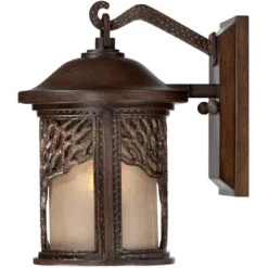 John Timberland Rustic Outdoor Wall Light Fixture Bronze 9 1/2" Tree Etched Glass Sconce For Exterior House Deck Patio Porch Lighting 11 John Timberland Rustic Outdoor Wall Light Fixture Bronze 9 1/2" Tree Etched Glass Sconce For Exterior House Deck Patio Porch Lighting -Modern Lighting Store GUEST 207ab833 408a 485a 83ae 76f677c724b1