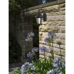 John Timberland Casa Sierra Rustic Vintage Outdoor Wall Light Fixture Black Downbridge 18 1/2" Clear Seedy Glass For Post Exterior Barn Deck House -Modern Lighting Store GUEST 233b5184 b1f1 4b02 a823 26f0ee75170f