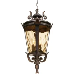 John Timberland Casa Marseille Rustic Vintage Flush Mount Outdoor Hanging Light Bronze Scroll 23 3/4" Champagne Hammered Glass For Post Exterior Barn 9 John Timberland Casa Marseille Rustic Vintage Flush Mount Outdoor Hanging Light Bronze Scroll 23 3/4" Champagne Hammered Glass For Post Exterior Barn -Modern Lighting Store GUEST 25b6f4c5 e350 489f 8b76 9c6767675fb6