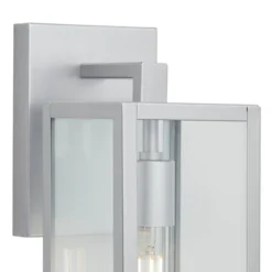 John Timberland Titan Modern Outdoor Wall Light Fixture Silver Metal Rectangular Frame 14" Clear Glass For Post Exterior Barn Deck House 10 John Timberland Titan Modern Outdoor Wall Light Fixture Silver Metal Rectangular Frame 14" Clear Glass For Post Exterior Barn Deck House -Modern Lighting Store GUEST 263df9e1 8818 467b 972b a1c7e9fd27c4