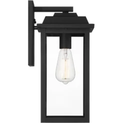 John Timberland Eastcrest Modern Outdoor Wall Light Fixture Textured Black 15 1/4" Clear Glass Panels For Post Exterior Barn Deck House Porch Yard -Modern Lighting Store GUEST 27e3665a a7c3 4998 b0ba 529f7ea87983