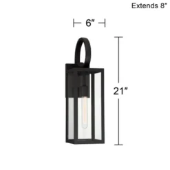 John Timberland Modern Outdoor Wall Light Fixture Deep Black 21" Clear Glass For Post Exterior Barn Deck House Porch Yard Patio 11 John Timberland Modern Outdoor Wall Light Fixture Deep Black 21" Clear Glass For Post Exterior Barn Deck House Porch Yard Patio -Modern Lighting Store GUEST 2e32ccb2 5abe 41d9 81dd c67aebb2b6f4