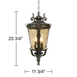 John Timberland Casa Marseille Rustic Vintage Flush Mount Outdoor Hanging Light Bronze Scroll 23 3/4" Champagne Hammered Glass For Post Exterior Barn 11 John Timberland Casa Marseille Rustic Vintage Flush Mount Outdoor Hanging Light Bronze Scroll 23 3/4" Champagne Hammered Glass For Post Exterior Barn -Modern Lighting Store GUEST 2f9bf482 8de0 427d 8159 52b23c514468