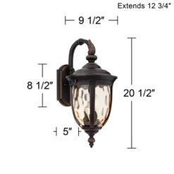 John Timberland Bellagio Vintage Rustic Outdoor Wall Light Fixture Bronze Downbridge 20 1/2" Champagne Hammered Glass For Post Exterior Barn House 13 John Timberland Bellagio Vintage Rustic Outdoor Wall Light Fixture Bronze Downbridge 20 1/2" Champagne Hammered Glass For Post Exterior Barn House -Modern Lighting Store GUEST 3047d3ed 748d 428b a177 e4f46271b062