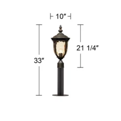 John Timberland Outdoor Post Light Fixture LED Veranda Bronze 33" Clear Hammered Glass For Exterior House Porch Patio Garden Yard 7 John Timberland Outdoor Post Light Fixture LED Veranda Bronze 33" Clear Hammered Glass For Exterior House Porch Patio Garden Yard -Modern Lighting Store GUEST 38c7aa0f d5a7 4c96 9e4a 238cb5d2b93f