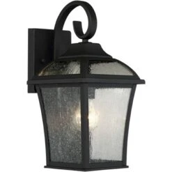 John Timberland Mosconi Rustic Outdoor Wall Lights Fixture Set Of 2 Textured Black 15" Clear Seedy Glass For Post Exterior Barn Deck House Porch Yard 11 John Timberland Mosconi Rustic Outdoor Wall Lights Fixture Set Of 2 Textured Black 15" Clear Seedy Glass For Post Exterior Barn Deck House Porch Yard -Modern Lighting Store GUEST 391c9f7d 9e52 4a49 878c 06f12cc8b7e9