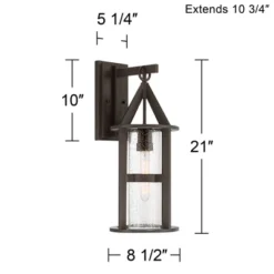 John Timberland Argentine Modern Industrial Outdoor Wall Light Fixture Bronze Metal 21" Clear Seedy Glass For Post Exterior Barn Deck House Porch Yard 13 John Timberland Argentine Modern Industrial Outdoor Wall Light Fixture Bronze Metal 21" Clear Seedy Glass For Post Exterior Barn Deck House Porch Yard -Modern Lighting Store GUEST 3f8bdd00 3646 474a ac70 9fa6b9cebd47