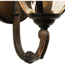 John Timberland Bellagio Vintage Rustic Outdoor Wall Light Fixture Veranda Bronze Upbridge 16 1/2" Champagne Glass For Post Exterior Barn Deck House -Modern Lighting Store GUEST 41723024 91c0 4ae7 b9f4 b0d96453b5c8