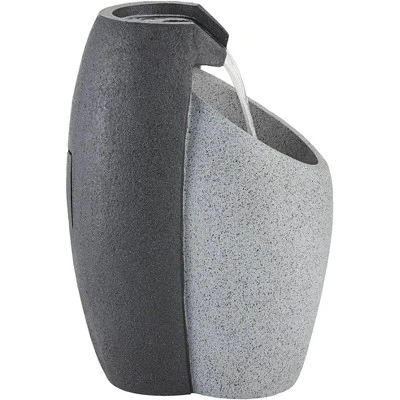 John Timberland Modern Outdoor Floor Water Fountain With Light LED 25" High Waterfall For Yard Garden Patio Deck Home 3 John Timberland Modern Outdoor Floor Water Fountain With Light LED 25" High Waterfall For Yard Garden Patio Deck Home - Image 3