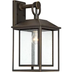 John Timberland Califa Mission Outdoor Wall Light Fixture Bronze 18" Clear Textured Glass For Post Exterior Barn Deck House Porch Yard Posts Patio 9 John Timberland Califa Mission Outdoor Wall Light Fixture Bronze 18" Clear Textured Glass For Post Exterior Barn Deck House Porch Yard Posts Patio -Modern Lighting Store GUEST 46f983dd e0f0 4afd 8fa8 cf7ed56d2104