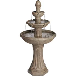 John Timberland Farron Rustic 3 Tier Basin Outdoor Floor Water Fountain With LED Light 46" For Yard Garden Patio Home Deck Porch Exterior Balcony Roof 14 John Timberland Farron Rustic 3 Tier Basin Outdoor Floor Water Fountain With LED Light 46" For Yard Garden Patio Home Deck Porch Exterior Balcony Roof -Modern Lighting Store GUEST 576a4c65 1b0b 4c43 9bc0 55ef8fca6c26