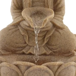 John Timberland Calm Buddha Zen Outdoor Water Fountain With LED Light 14" For Yard Garden Patio Deck Porch House Exterior Balcony Meditation -Modern Lighting Store GUEST 5e482f0a d278 4091 9fc3 fbd01b7cecb1
