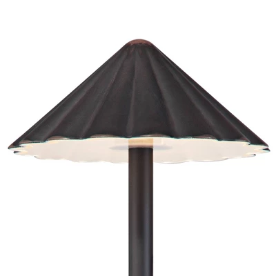 John Timberland Davenport Bronze Scalloped 3 Watt LED Landscape Path Light 2 John Timberland Davenport Bronze Scalloped 3 Watt LED Landscape Path Light - Image 2