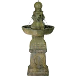 John Timberland Tuscan Garden Pedestal Rustic Bubbler Outdoor Floor Water Fountain 54" For Yard Garden Patio Home Deck Porch House Exterior Balcony 7 John Timberland Tuscan Garden Pedestal Rustic Bubbler Outdoor Floor Water Fountain 54" For Yard Garden Patio Home Deck Porch House Exterior Balcony -Modern Lighting Store GUEST 60aaeb64 f4ce 4c12 8cba 1b291d96f0b3