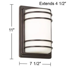 John Timberland Habitat Modern Outdoor Wall Light Fixtures Set Of 2 Rubbed Bronze 11" Opal Glass For Post Exterior Barn Deck House Porch Yard Patio 12 John Timberland Habitat Modern Outdoor Wall Light Fixtures Set Of 2 Rubbed Bronze 11" Opal Glass For Post Exterior Barn Deck House Porch Yard Patio -Modern Lighting Store GUEST 60b47119 818d 4c91 98d9 cce1c3d8d5a7
