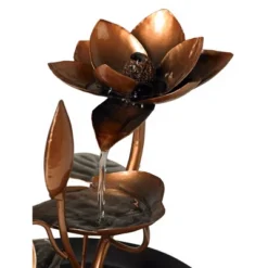 John Timberland Begonia Flowers Modern Zen Cascading Indoor Tabletop Water Fountain 10 1/4" For Table Office Desk Home Bedroom Living Room Relaxation -Modern Lighting Store GUEST 60e1ae31 3084 491c 9981 da6bfc4a39b1