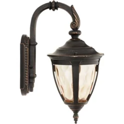 John Timberland Rustic Industrial Outdoor Wall Light Fixture Bronze Metal 13 1/2" Glass Wet Rated For Exterior House Patio Home -Modern Lighting Store GUEST 66518cfa 29c2 4a36 bdce e261ebba261f