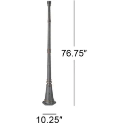 John Timberland Hepworth Vintage Rustic Outdoor Post Light And Cap Base Veranda Bronze 76 3/4" For Post Exterior Barn Deck House Porch Yard Patio Home -Modern Lighting Store GUEST 69f00ce2 6f88 4b39 8ed0 83a74216f5b1