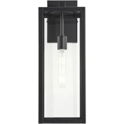 John Timberland Titan Modern Outdoor Wall Light Fixture Mystic Black 20" Clear Glass For Post Exterior Barn Deck House Porch Yard Patio Home Outside -Modern Lighting Store GUEST 71f04f57 570c 4aaf 9537 078d70568d99
