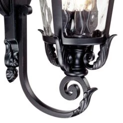 John Timberland Casa Marseille Vintage Rustic Outdoor Wall Light Fixture Textured Black Scroll 31" Clear Hammered Glass For Post Exterior Barn Deck -Modern Lighting Store GUEST 7a55d4c6 a32a 4bbe a547 2138daeccaa9