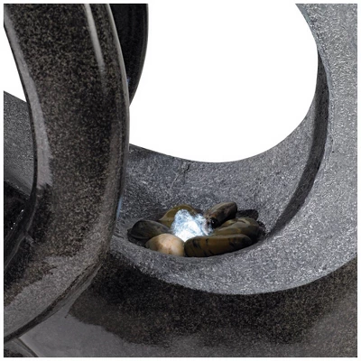 John Timberland Graceful Form Modern Zen Bubbler Curled Female Outdoor Floor Water Fountain With LED Light 43" For Yard Garden Patio Home Deck Porch 3 John Timberland Graceful Form Modern Zen Bubbler Curled Female Outdoor Floor Water Fountain With LED Light 43" For Yard Garden Patio Home Deck Porch - Image 3