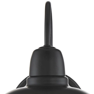 John Timberland Urban Barn Rustic Industrial Farmhouse Outdoor Wall Light Fixtures Set Of 2 Black Gooseneck Arm 11 1/4" For Post Exterior Barn Deck 3 John Timberland Urban Barn Rustic Industrial Farmhouse Outdoor Wall Light Fixtures Set Of 2 Black Gooseneck Arm 11 1/4" For Post Exterior Barn Deck - Image 3