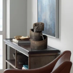 John Timberland Rustic Modern Zen Indoor Tabletop Water Fountain 9 3/4" High Cascading Table Desk Office Home Bedroom Relaxation 11 John Timberland Rustic Modern Zen Indoor Tabletop Water Fountain 9 3/4" High Cascading Table Desk Office Home Bedroom Relaxation -Modern Lighting Store GUEST 8916edd1 7bb8 4f2f 9fc6 6096bc25b196