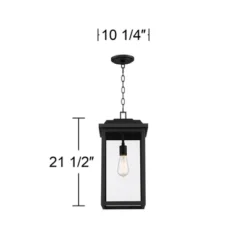 John Timberland Eastcrest Modern Outdoor Hanging Light Textured Black 21 1/2" Clear Glass For Post Exterior Barn Deck House Porch Yard Patio Outside 13 John Timberland Eastcrest Modern Outdoor Hanging Light Textured Black 21 1/2" Clear Glass For Post Exterior Barn Deck House Porch Yard Patio Outside -Modern Lighting Store GUEST 8b8cfd8f ebb8 4e22 adca c1a73a02066e
