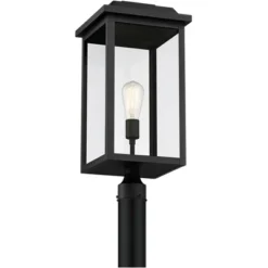 John Timberland Eastcrest Modern Outdoor Post Light Textured Black 22 1/2" Clear Glass Panels For Exterior Barn Deck House Porch Yard Patio Outside 9 John Timberland Eastcrest Modern Outdoor Post Light Textured Black 22 1/2" Clear Glass Panels For Exterior Barn Deck House Porch Yard Patio Outside -Modern Lighting Store GUEST 9d20701c d1d6 4361 bb7b 1031be16626d