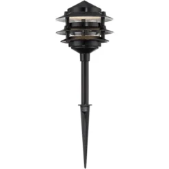 John Timberland Three-Tier Pagoda 11" High Black Modern LED Landscape Path Light 9 John Timberland Three-Tier Pagoda 11" High Black Modern LED Landscape Path Light -Modern Lighting Store GUEST a36c3620 3d5a 417a 9f6d 0a1827549ced