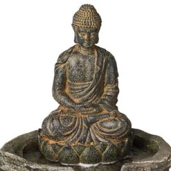 John Timberland Rustic Zen Buddha Outdoor Floor Water Fountain With Light LED 21" High Sitting For Yard Garden Patio Deck Home -Modern Lighting Store GUEST a6b2b953 1f9d 4f6e ae9d 8052adbf84d7