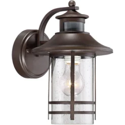 John Timberland Habitat Rustic Industrial Outdoor Wall Light Fixtures Set Of 2 Bronze Dusk To Dawn Motion Sensor 11 1/4" Seedy Glass For Exterior 8 John Timberland Habitat Rustic Industrial Outdoor Wall Light Fixtures Set Of 2 Bronze Dusk To Dawn Motion Sensor 11 1/4" Seedy Glass For Exterior -Modern Lighting Store GUEST ab6900e3 c526 4bbd afab 85a47ca1d1f8 1