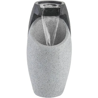 John Timberland Modern Outdoor Floor Water Fountain With Light LED 25" High Waterfall For Yard Garden Patio Deck Home 4 John Timberland Modern Outdoor Floor Water Fountain With Light LED 25" High Waterfall For Yard Garden Patio Deck Home - Image 4