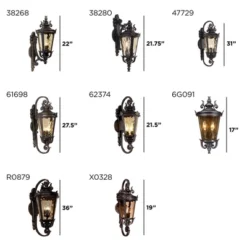 John Timberland Casa Marseille Rustic Outdoor Wall Light Fixture Valencia Bronze Scroll 21 3/4" Champagne Hammered Glass For Post Exterior Barn Deck -Modern Lighting Store GUEST ac9b94a7 ddfe 4f74 b79c 52d9cbeca2e7