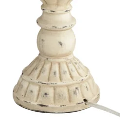 John Timberland Trinidad Country Cottage Table Lamps 26 1/2" High Set Of 2 Antique White Candlestick Rattan Tapered Drum Shade For Bedroom Living Room -Modern Lighting Store GUEST ac9ff5f4 4c88 462c 921d 9966d2115e92