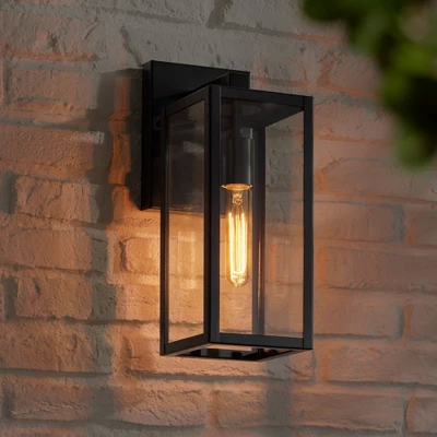 John Timberland Modern Outdoor Wall Light Fixture Mystic Black 14 1/4" Clear Glass Panel For Exterior Barn Deck House Porch Yard Patio Outside Garage 3 John Timberland Modern Outdoor Wall Light Fixture Mystic Black 14 1/4" Clear Glass Panel For Exterior Barn Deck House Porch Yard Patio Outside Garage - Image 3
