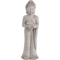John Timberland Standing Buddha Statue Sculpture Zen Garden Decor Indoor Outdoor Front Porch Patio Yard Outside Home Balcony Gray Faux Stone 32" Tall 10 John Timberland Standing Buddha Statue Sculpture Zen Garden Decor Indoor Outdoor Front Porch Patio Yard Outside Home Balcony Gray Faux Stone 32" Tall -Modern Lighting Store GUEST b2e49fde 05df 4da4 b782 50cc59100cb7