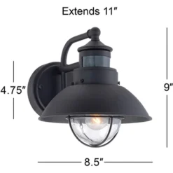 John Timberland Oberlin Rustic Farmhouse Outdoor Barn Light Fixture Black Dusk To Dawn Motion Sensor 9" Clear Seedy Glass For Exterior Deck House Yard 10 John Timberland Oberlin Rustic Farmhouse Outdoor Barn Light Fixture Black Dusk To Dawn Motion Sensor 9" Clear Seedy Glass For Exterior Deck House Yard -Modern Lighting Store GUEST b429c0af 0575 40b7 ae84 9adffc1a8c9c