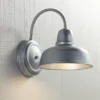 John Timberland Rustic Outdoor Wall Light Fixture Urban Barn Galvanized 11 1/4" Sconce For House Farmhouse Deck Porch Patio