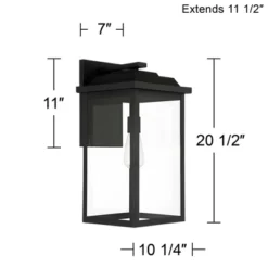 John Timberland Eastcrest Modern Outdoor Wall Light Fixture Textured Black 20 1/2" Clear Glass Panels For Post Exterior Barn Deck House Porch Patio 11 John Timberland Eastcrest Modern Outdoor Wall Light Fixture Textured Black 20 1/2" Clear Glass Panels For Post Exterior Barn Deck House Porch Patio -Modern Lighting Store GUEST b8265733 34a5 4e78 b422 b31e8e0b83fc