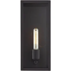 John Timberland Modern Industrial Outdoor Wall Light Fixture Sand Black 14 1/4" Clear Glass For Exterior House Porch Patio Outside -Modern Lighting Store GUEST ba5403a4 e2d2 46c0 95f8 1884f2bd1960