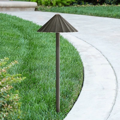 John Timberland Davenport Bronze Scalloped 3 Watt LED Landscape Path Light 1 John Timberland Davenport Bronze Scalloped 3 Watt LED Landscape Path Light