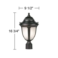 John Timberland Casa Sorrento Rustic Outdoor Post Light Pier Mount Fixture Black 16 3/4" Marbleized Glass For Exterior Barn Deck House Porch Yard Home 8 John Timberland Casa Sorrento Rustic Outdoor Post Light Pier Mount Fixture Black 16 3/4" Marbleized Glass For Exterior Barn Deck House Porch Yard Home -Modern Lighting Store GUEST bc250332 0d56 4ae3 9bc3 9d522513d415