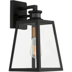 John Timberland Arrington Modern Outdoor Wall Light Fixtures Set Of 2 Black Motion Sensor 14 3/4" Clear Glass For Post Exterior Barn Deck House Porch 10 John Timberland Arrington Modern Outdoor Wall Light Fixtures Set Of 2 Black Motion Sensor 14 3/4" Clear Glass For Post Exterior Barn Deck House Porch -Modern Lighting Store GUEST bd243f8e 57ee 424f bb6d 7b4540928af2